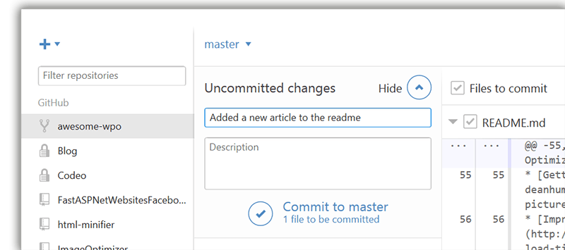 Commit changes