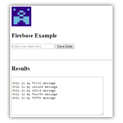 Firebase sample application