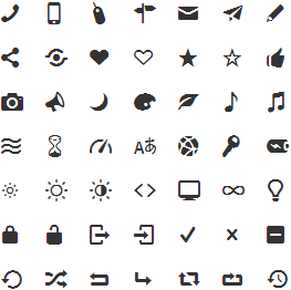 Entypo free icons