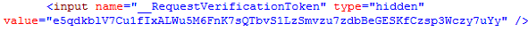 MVC AntiForgeryToken MVC AntiForgeryToken