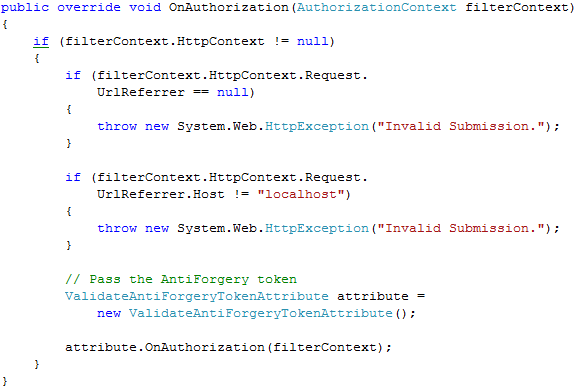 MVC AntiForgeryToken MVC AntiForgeryToken