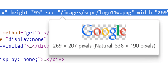 Inspect Element - Chrome Data URL